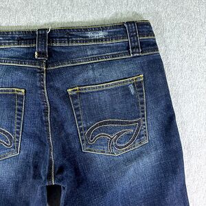 TRF 100% Womens Jeans Blue Tag Size 10 (30x35) Mid Rise Bootcut Stretch